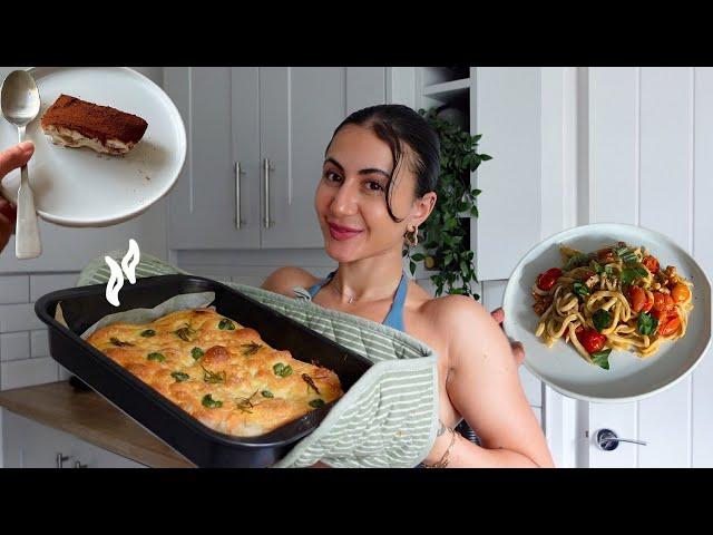 EATING ITALIAN FOOD ALL DAY (vegan recipes)!!!