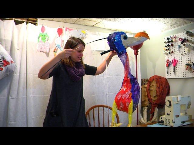 ISU professor is telling stories using puppets made from trash