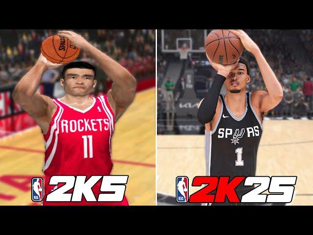 Three With Tallest Player In Every NBA 2K