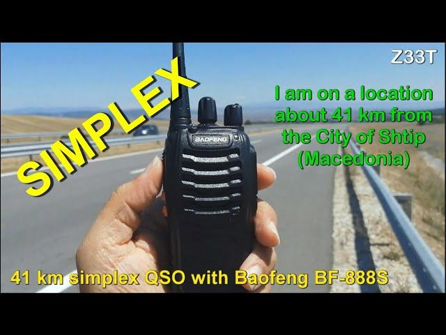 Baofeng BF 888S 41 km SIMPLEX (ENG titles)