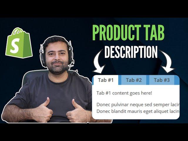 How To Add TABS to the Shopify Product Descriptions? [Works on All Themes Free/Paid] in 2025