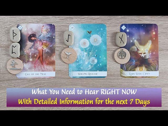 Pick-A-Card Tarot️️WHAT DO  YOU NEED TO HEAR RIGHT NOW⌛🪄Time Sensitive Info for the next 7 Days!