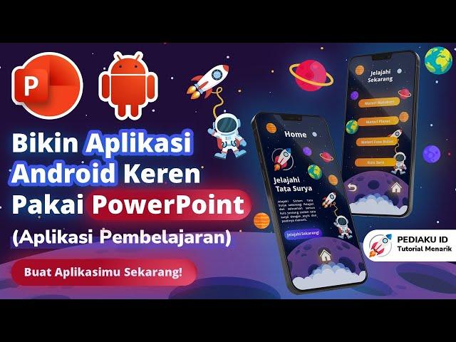 CARA MEMBUAT APLIKASI ANDROID KEREN DENGAN POWERPOINT | Animasi PowerPoint