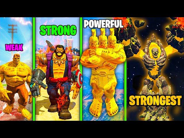 FRANKLIN Become The STRONGEST GOLD HULK EVER In GTA 5!