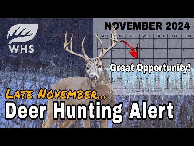 Late November Deer Hunting Alert