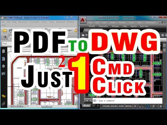 Convert PDF To DWG Editable AutoCAD Drawing | Auto cad Software Classes