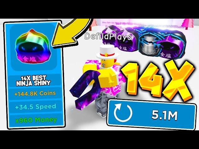 14X BEST NINJA SHINY PET AND REBIRTH SECRETS IN MAGNET SIMULATOR! Roblox