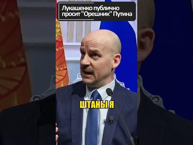 ЛУКАШЕНКО просит путина подержать его "ОРЕШНИК" в руках!  #shorts