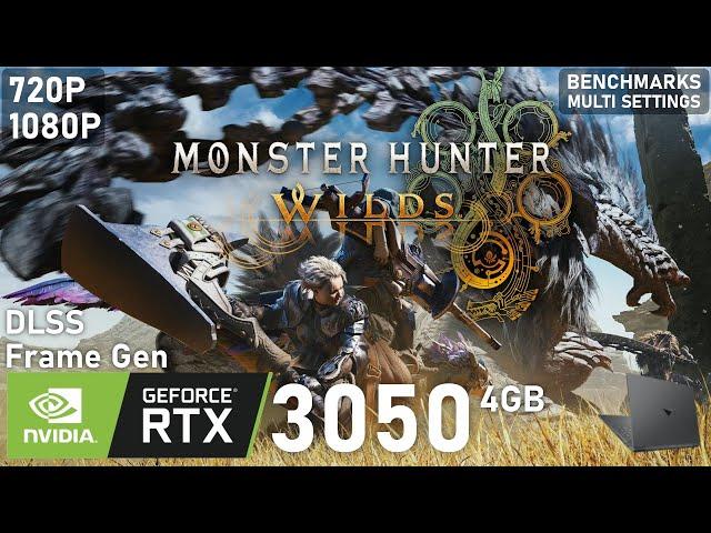 Monster Hunter Wilds | RTX 3050 Laptop | 5600H | 2x8GB | Benchmarks Multi Settings