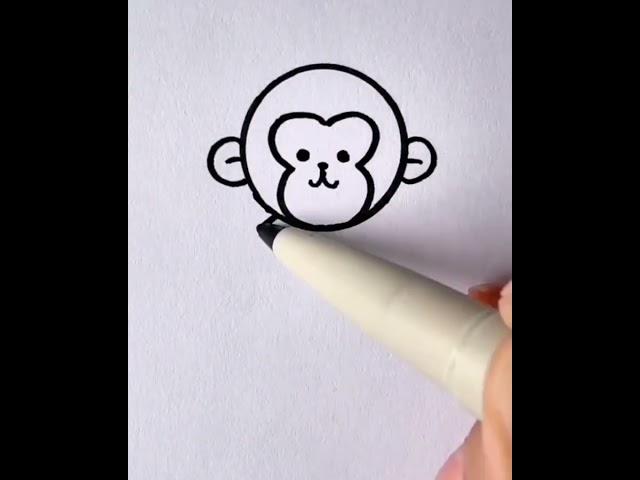 Amazing drawing of monkey  |  #sketch #draw #letsdraw #painting #drawings #ian #jian #art