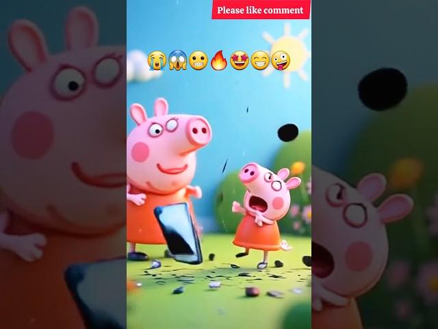  Peppa Pig & George Take a Selfie — Phone Overheats and Explodes! 