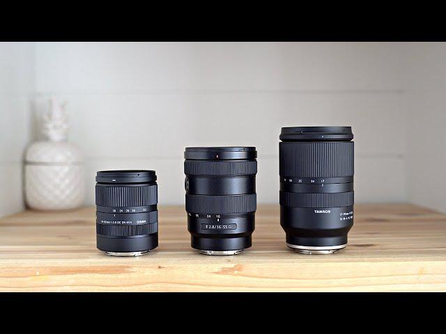 Sigma 18-50 vs Sony 16-55 vs Tamron 17-70 Lens Comparison