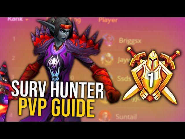 RANK 1 SURVIVAL HUNTER PVP GUIDE - WAR WITHIN - by Briggsx