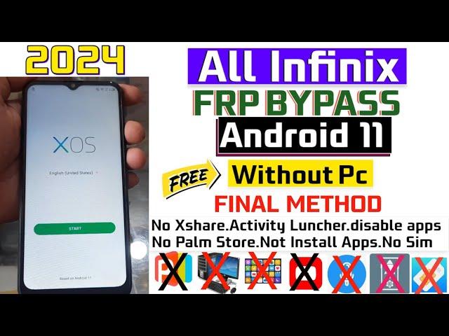 Infinix Smart 6 Frp Bypass Android 11 || FRP LOCK Unlock/Google Bypass Without Pc Android 11