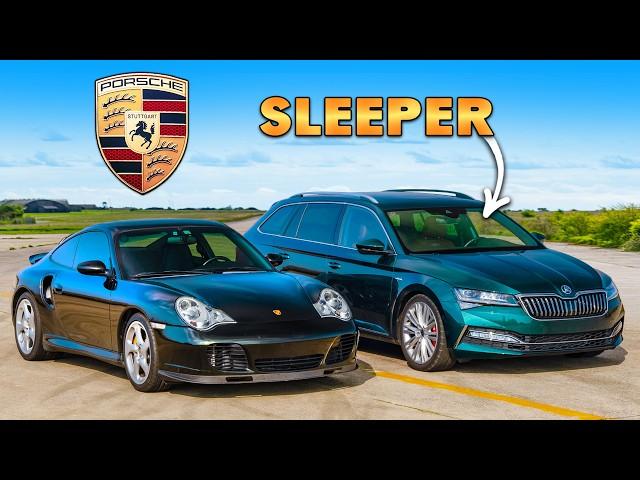 WYŚCIG: Porsche 911 Turbo S v SLEEPER Skoda Superb