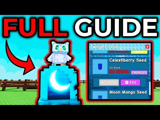 EVERYTHING in The TWILIGHT SHOP UPDATE! (Grow A Garden)