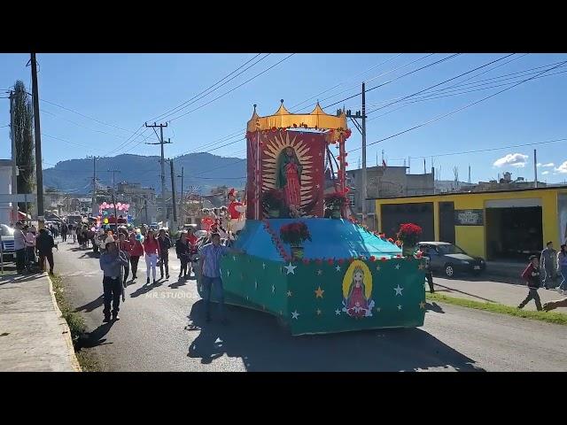 Tradicional paseo de carros alegóricos en honor a la Virgen de Guadalupe  04/12/2022