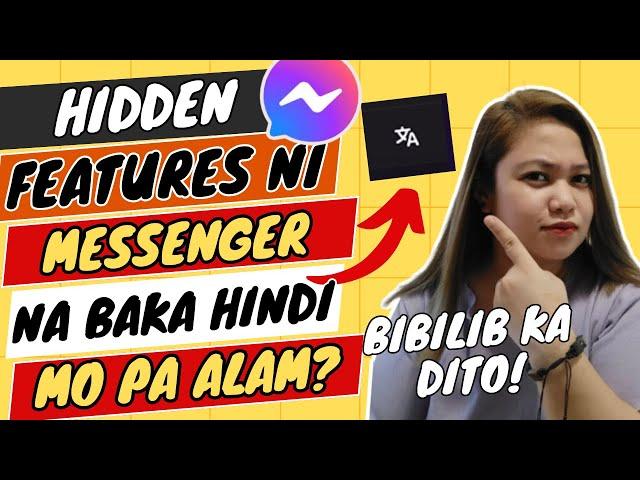 MESSENGER HIDDEN PARA SA MGA KA-CHAT MO! SUBUKAN MO NA ITO BAKA HINDI MO PA ALAM | Sarah Jane Semic