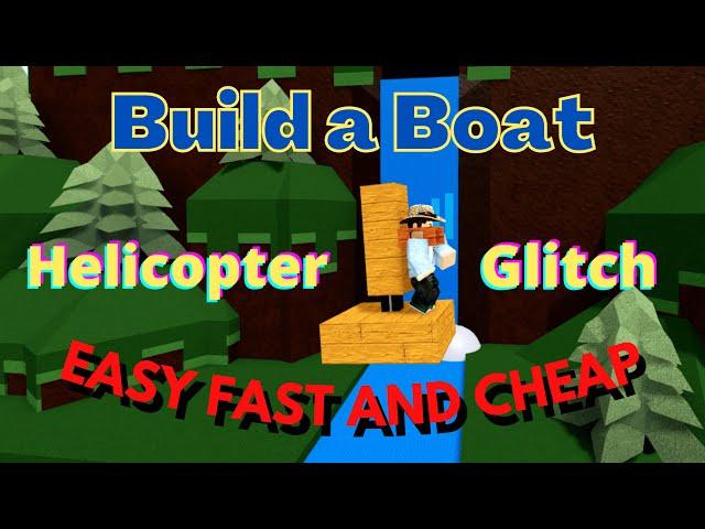 Helicopter Glitch! FLY to the END!! | Build a Boat