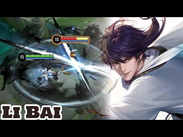 Honor of Kings Li Bai Sword and Song Skin Gameplay Rank Mythic