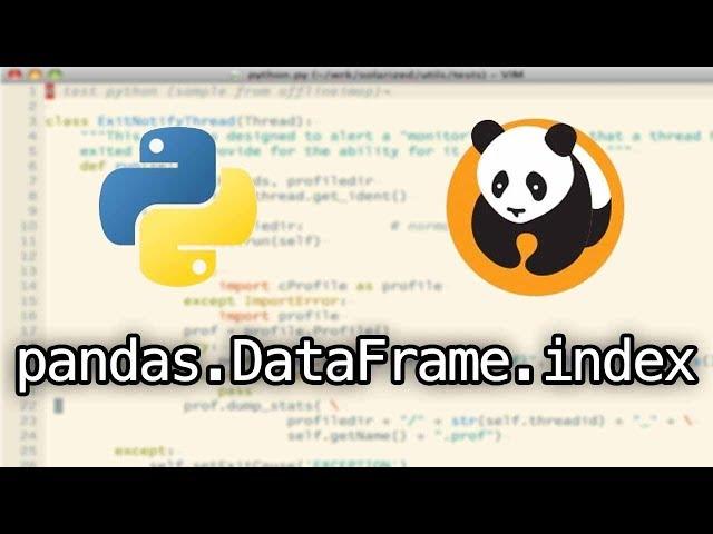 Pandas index Python tutorial: pandas.Dataframe.index