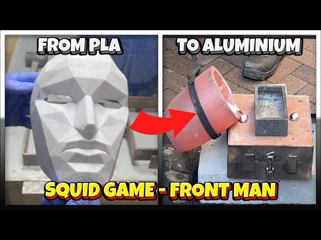 How to turn a 3D printed PLA mask into an aluminium mask.