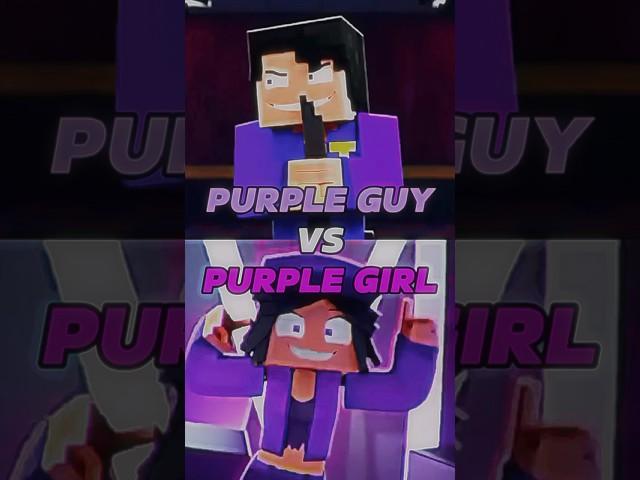 Purple Guy  Purple Girl | #shorts #1v1 #edit #minecraft #fnaf #zamination