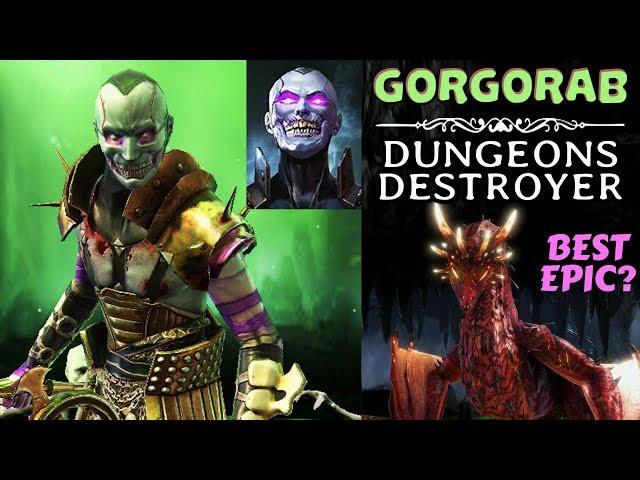 Raid: Shadow Legends. Why Gorgorab is the Best Epic for Midgame. Every Dungeon Use Guide.