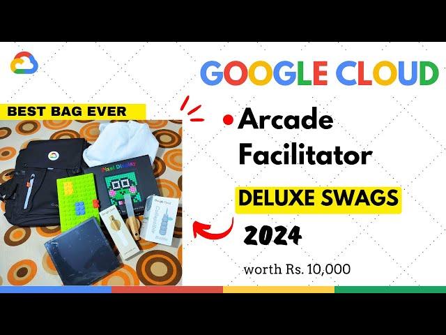 Deluxe Quality Google Cloud Swags || Google Cloud Arcade Facilitator Swags in 2024