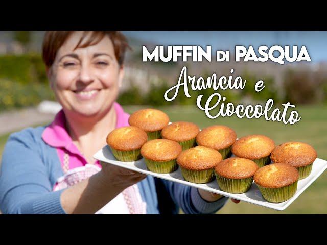 CHOCOLATE AND ORANGE EASTER MUFFIN - Easy Recipe - Homemade by Benedetta