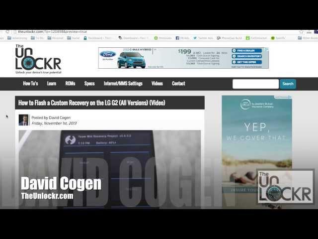 How to Flash a Custom Recovery on the LG G2 (All Versions)
