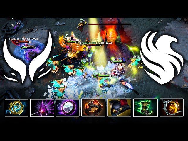 XTREME GAMING vs FALCONS - WHAT A GAME !! BLAST Slam I Dota 2