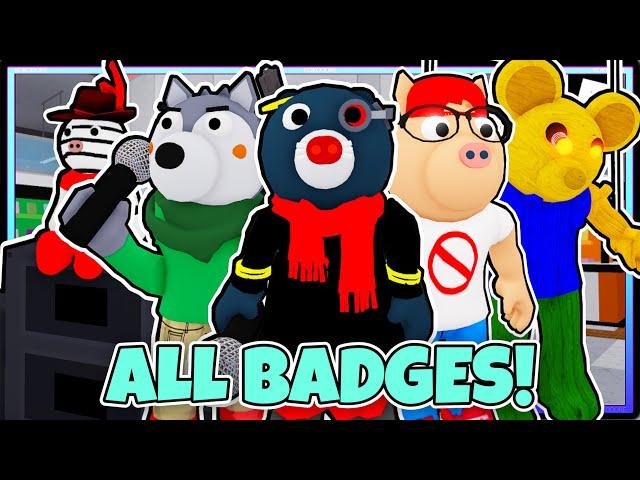 HOW TO GET ALL 40 BADGES in Piggy Roleplay 피기 롤플레이 (Korean) | ROBLOX