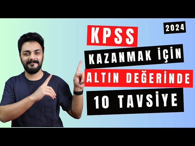 KPSS İÇİN ALTIN DEĞERİNDE 10 TAVSİYE #2024kpss #kpss