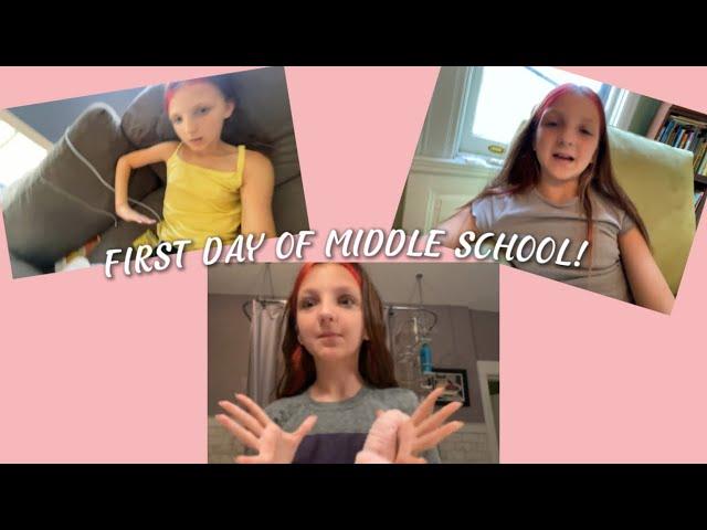 MY FIRST DAY OF MIDDLE SCHOOL VLOG! (6th Grade)  #fyp #middleschool #firstdayofschool