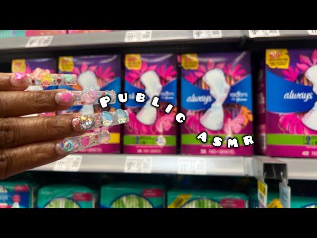 PUBLIC ASMR FOR THE GIRLS | Period Cups, Pads, Tampons, Tapping, Scratching & More
