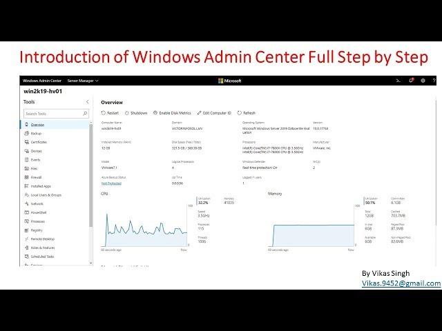 Introduction of Windows Admin Center Full Step by Step