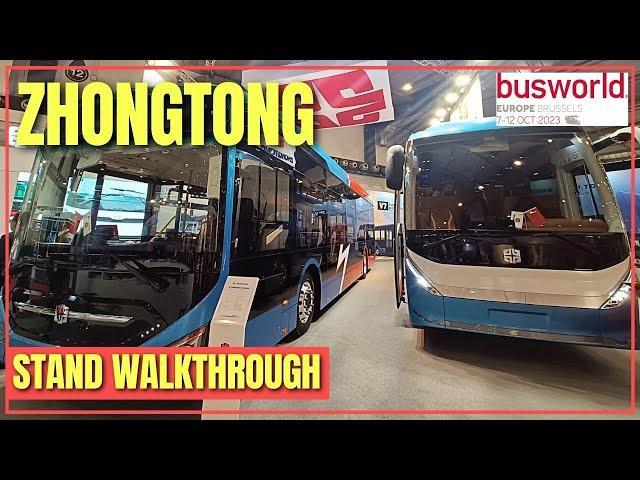 Zhongtong Bus Stand Walkthrough - Busworld Europe 2023