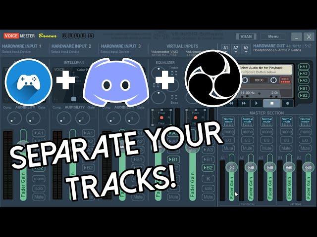 How to Split Discord/Game audio in OBS using VoiceMeeter Banana