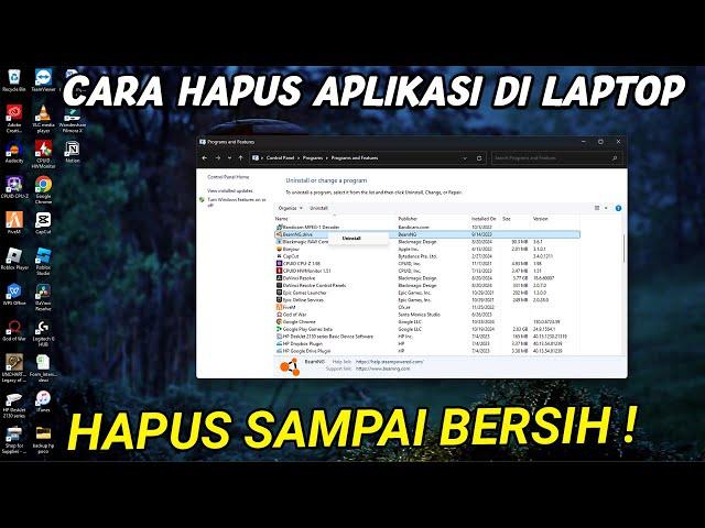 CARA UNINSTAL/Hapus APLIKASI DI LAPTOP DAN PC WINDOWS 11