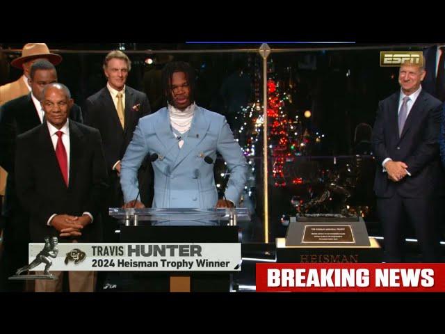 Full ESPN College Football | Colorado WR/CB Travis Hunter wins the 2024 Heisman Trophy over Cam Ward