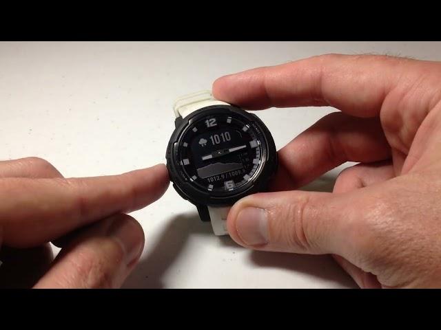 Garmin Instinct Crossover | Adjust Barometer Plot Area