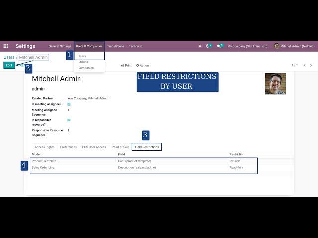 Odoo Field Restrictions by User | Make Any Field Invisible/Read-Only on Any Model | Support by MAC5