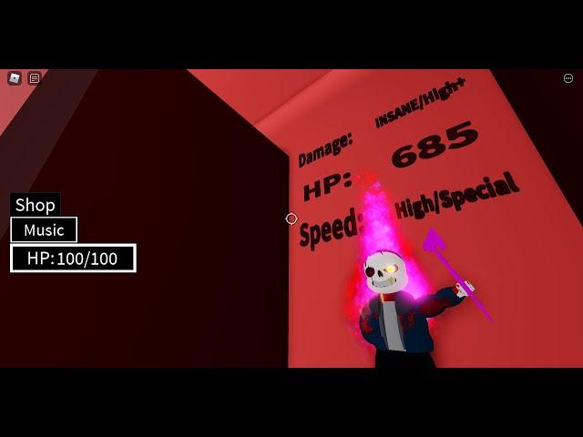 Roblox | HorrorDust Sans review | Gaster Blaster Battles