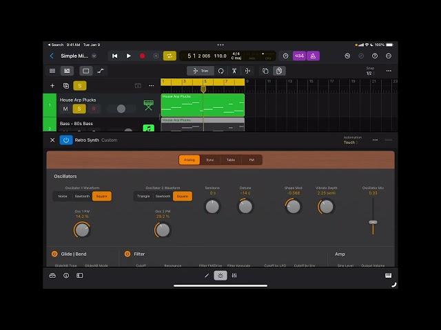 Logic Pro for iPad -  Automation