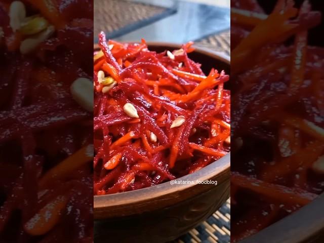 Легкий салат из свеклы и моркови. Без майонеза.