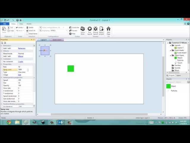 Construct 2 Intermediate: Particles