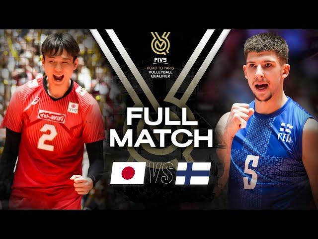  JPN vs  FIN - Paris 2024 Olympic Qualification Tournament | Full Match - Volleyball