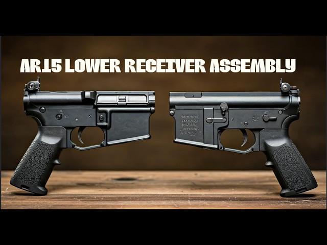 Step by step AR15 lower receiver assembly with no special tools