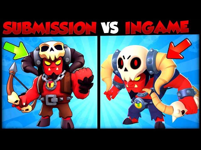 Old vs New Supercell Make Skin Submission V/S Ingame Look Comparison | Brawl Stras